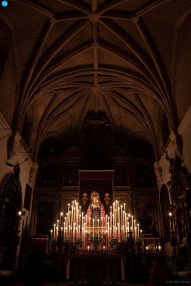 Altar de triduo de la Virgen del Buen Fin de la Lanzada // Luis Selvático
